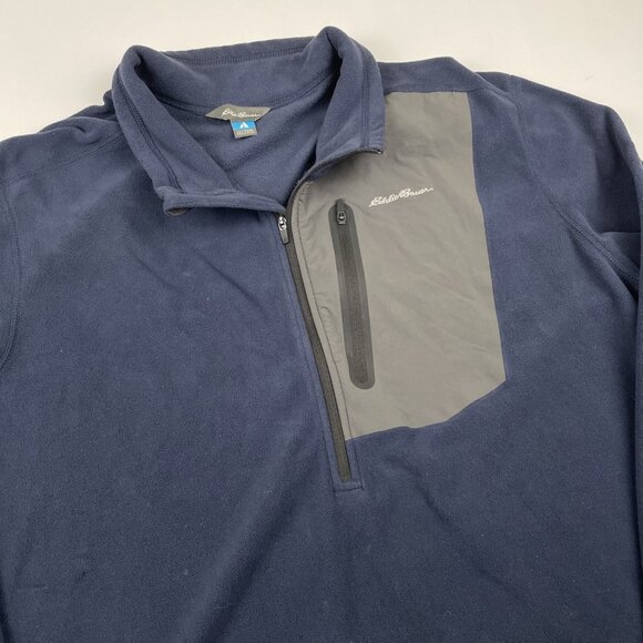 Eddie Bauer First Ascent Fleece Jacket Men’s 2XL Tall Blue Full Zip Outdoors - Picture 1 of 10